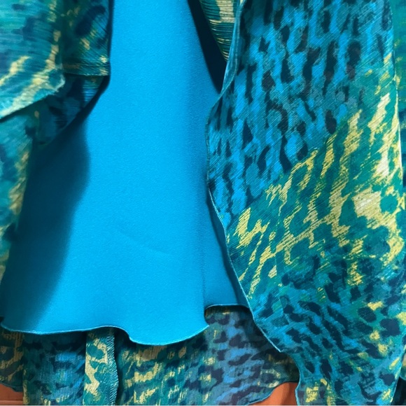 Ruby Rd. Teal and Green Top and Skirt Set Top size Large & Skirt Size 8 NWT - Picture 11 of 16